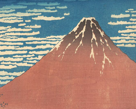 Japanese-style landscape suitable for Mount Fuji symbolism