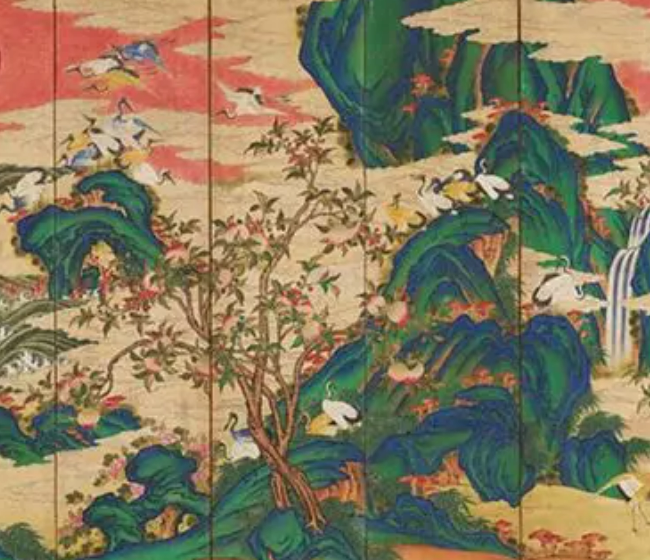 Korean-style image appropriate for Sipjangsaeng, the Ten Symbols of Longevity