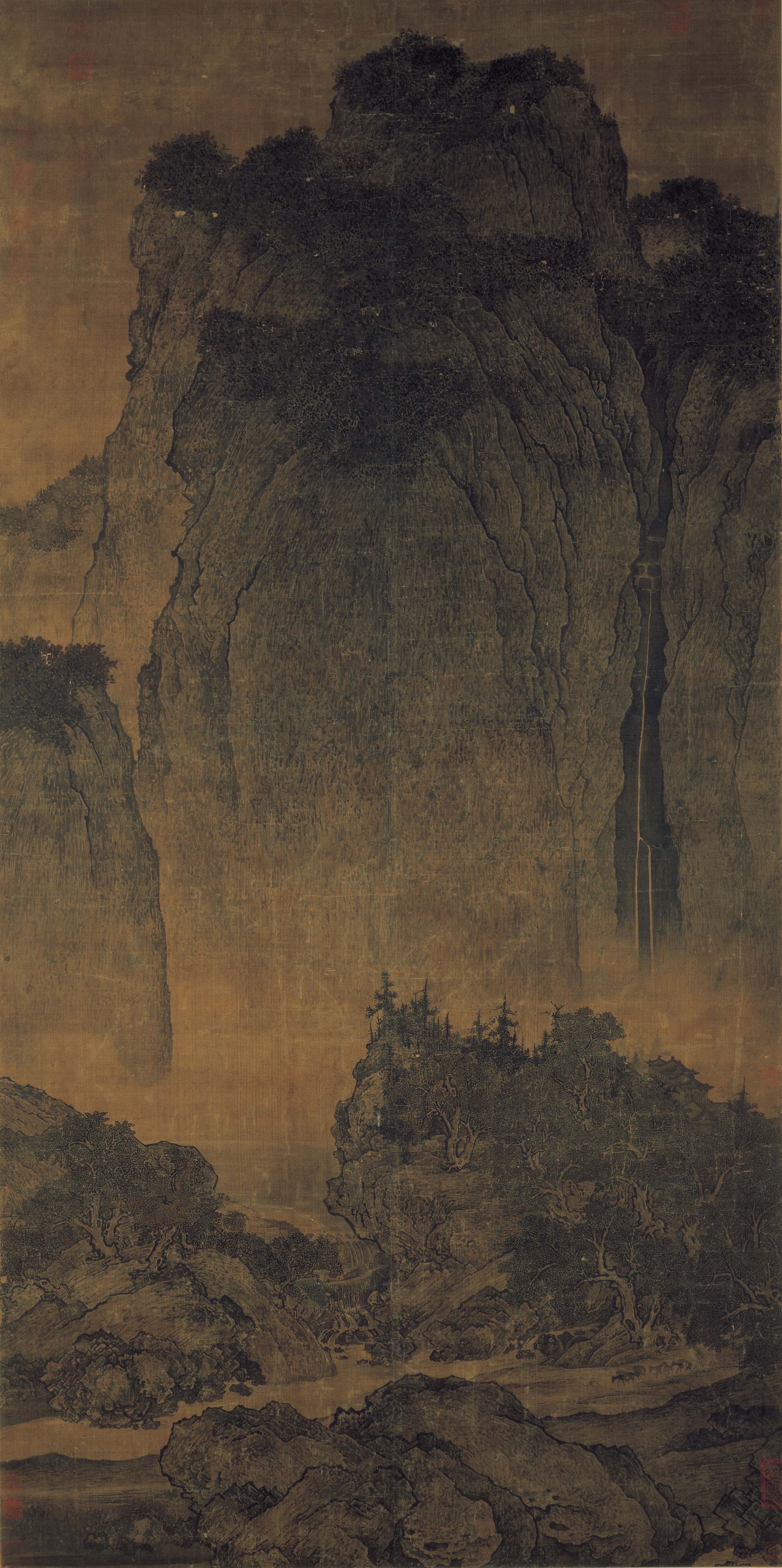 Travelers Among Mountains and Streams by Fan Kuan, Northern Song dynasty landscape